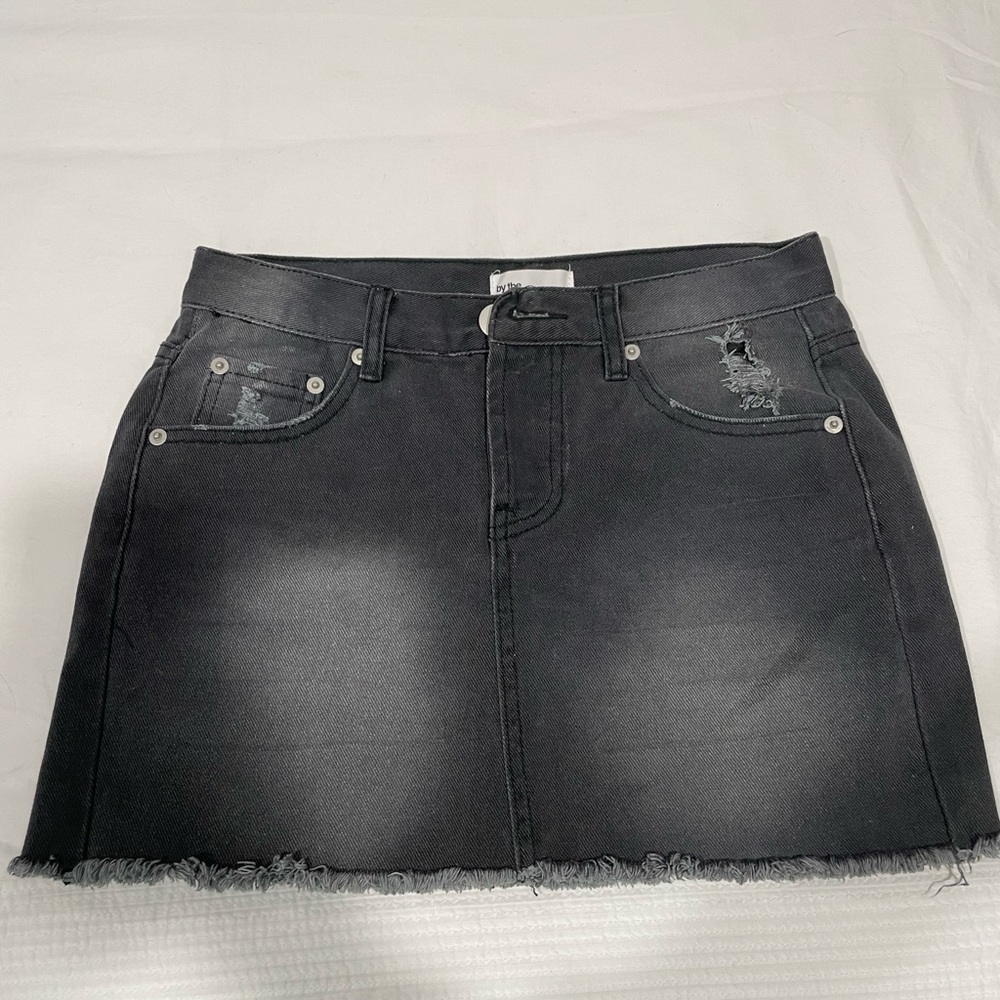 By the way denim mini skirt